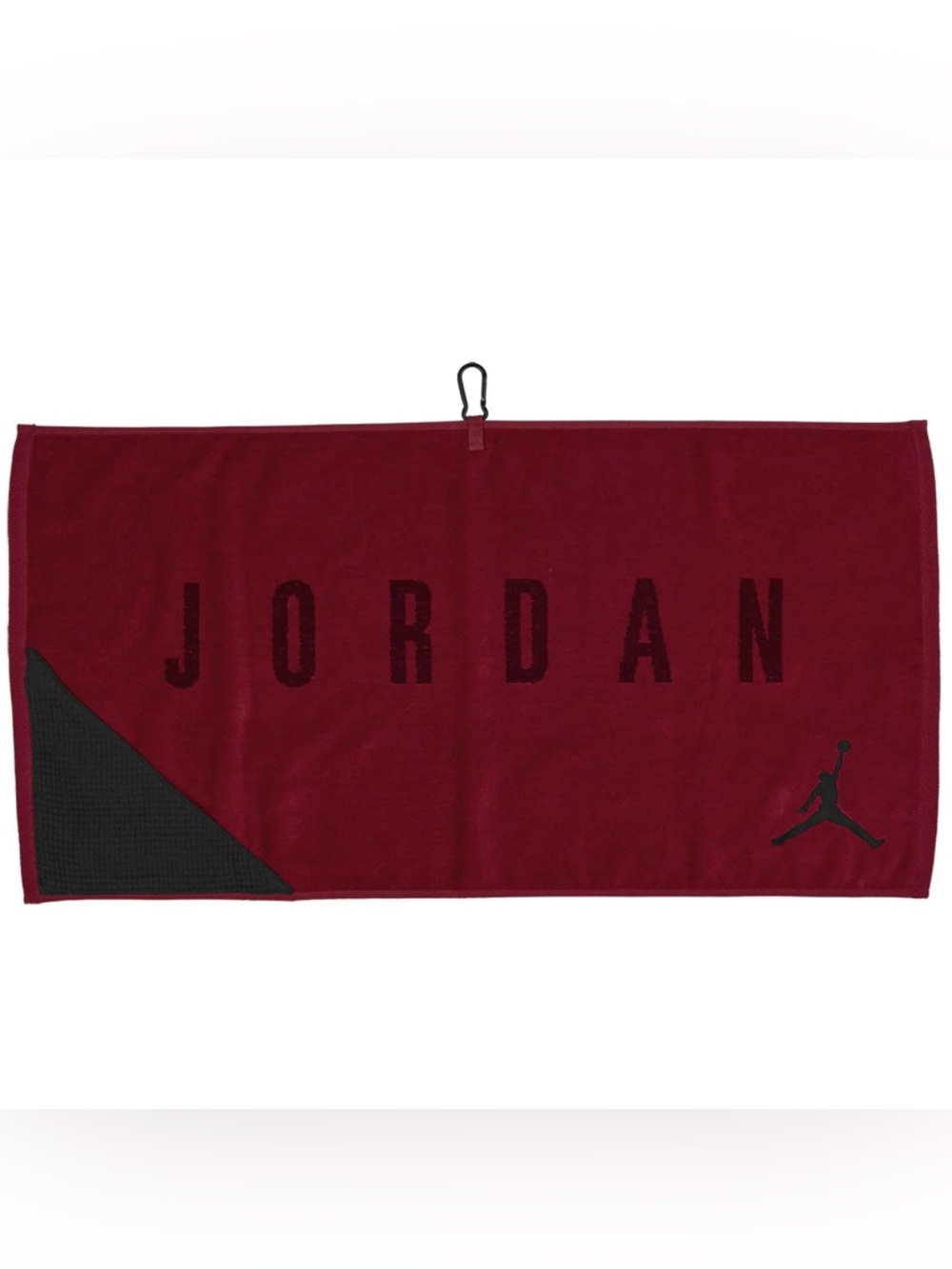 New Nike Air Jordan Utility Golf Towel Red Black PGA Tour Tony Finau Retail $50